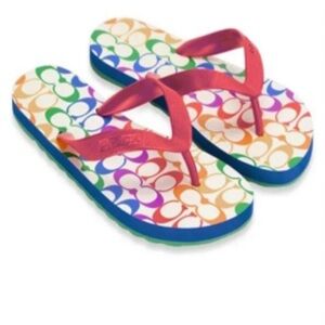 Coach Colorful Flip Flops (Slippers)